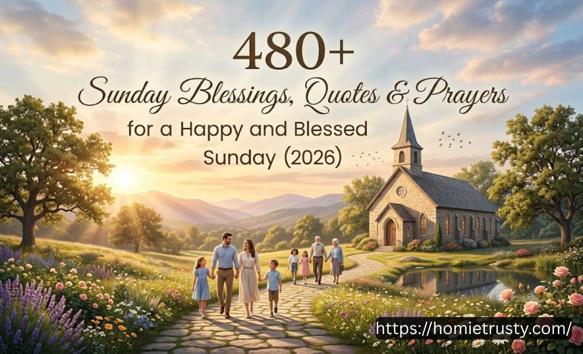 480+ Sunday Blessings, Quotes & Prayers for a Happy and Blessed Sunday (2026)