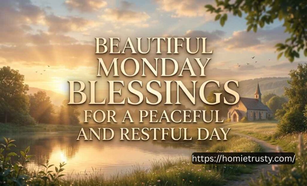BEAUTIFUL MONDAY BLESSINGS FOR A PEACEFUL AND RESTFUL DAY