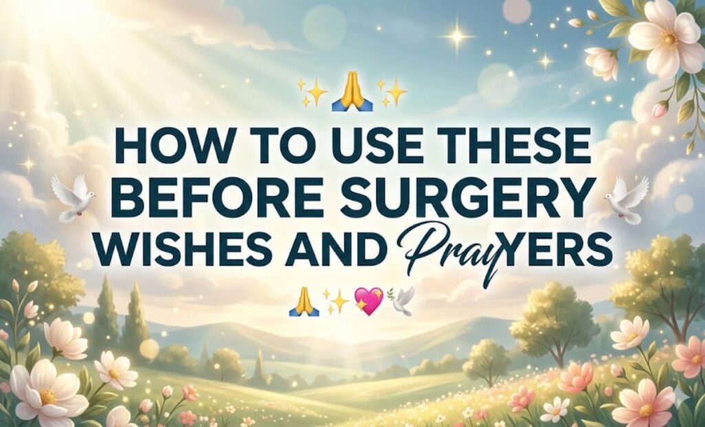 How To Use These Before Surgery Wishes And Prayers