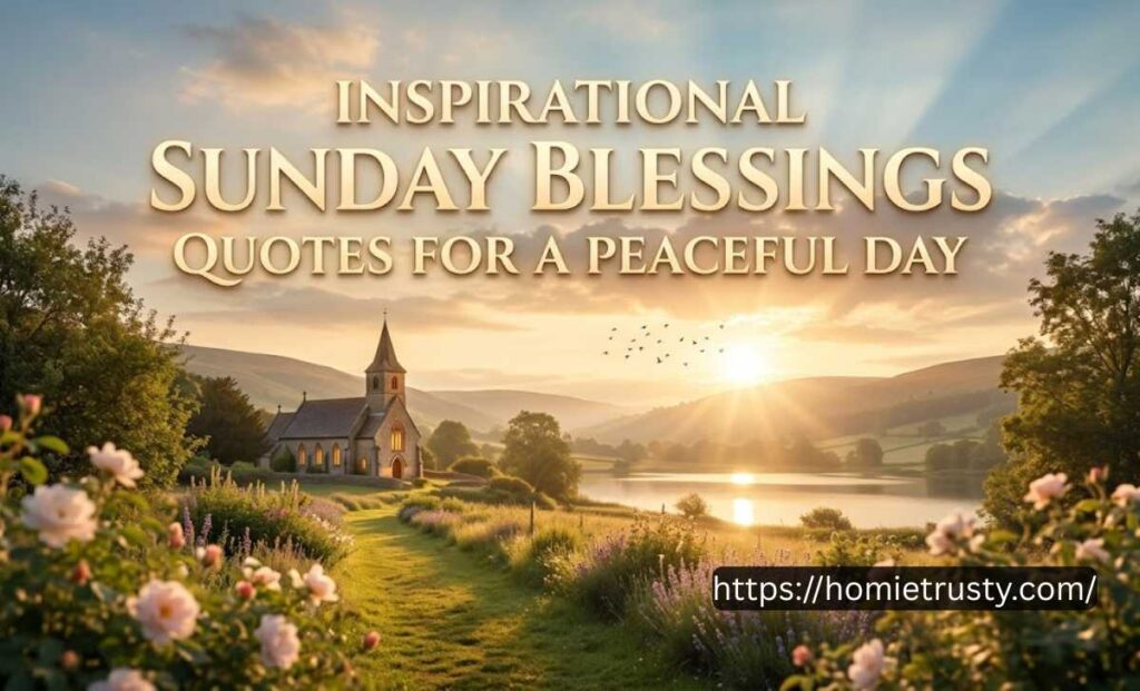 Inspirational Sunday Blessings Quotes For A Peaceful Day