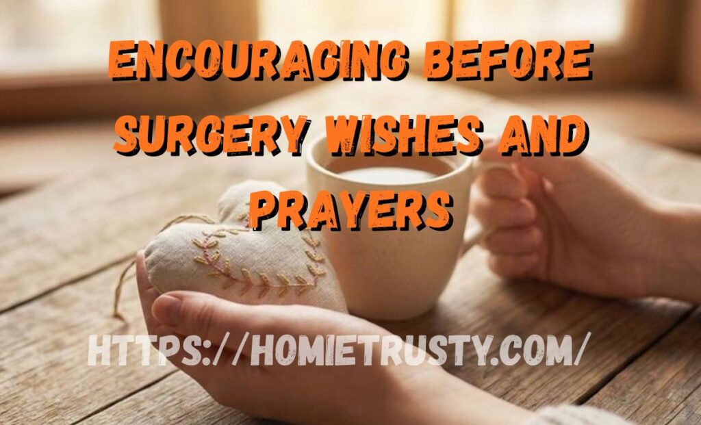Encouraging Before Surgery Wishes And Prayers