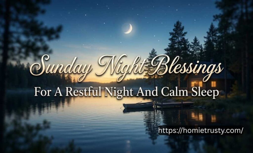 Sunday Night Blessings For A Restful Night And Calm Sleep