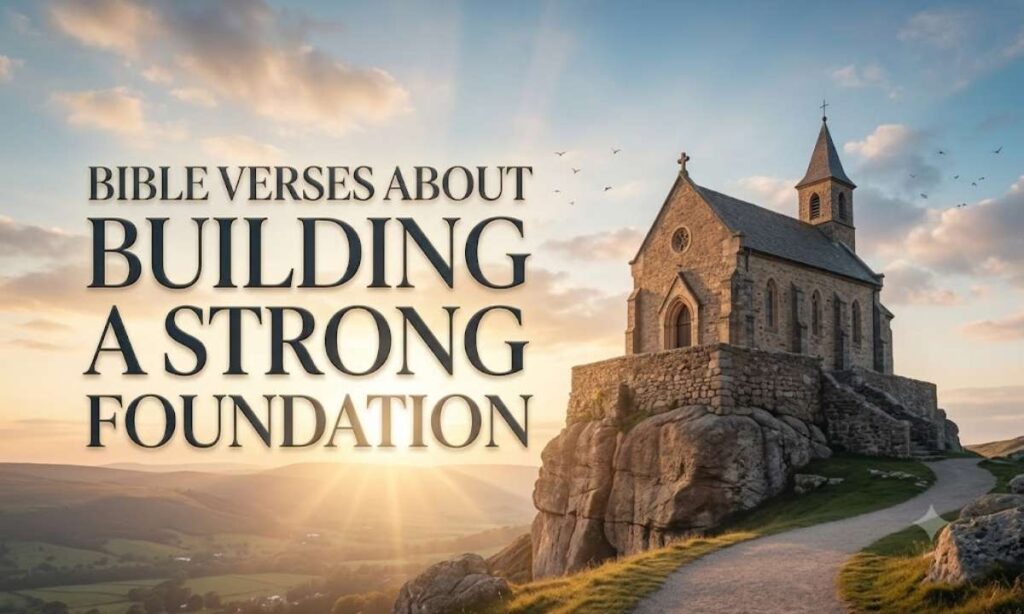 BIBLE VERSES ABOUT BUILDING A STRONG FOUNDATION