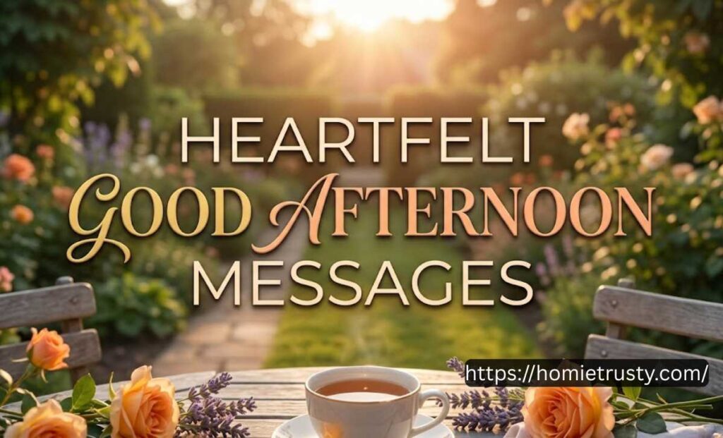 HEARTFELT GOOD AFTERNOON MESSAGES