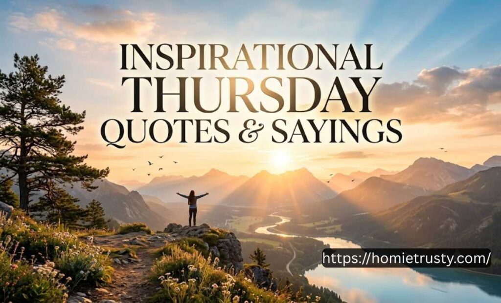 INSPIRATIONAL THURSDAY QUOTES & SAYINGS