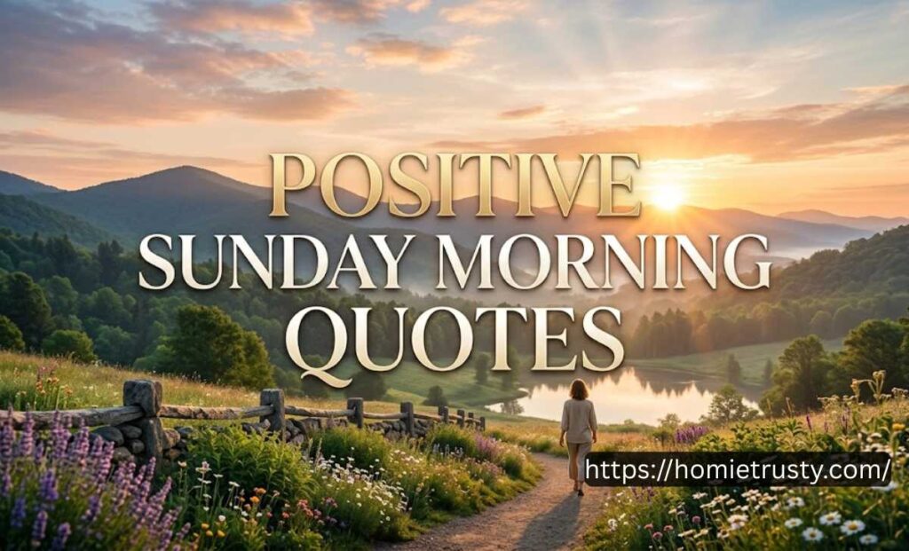 POSITIVE SUNDAY MORNING QUOTES
