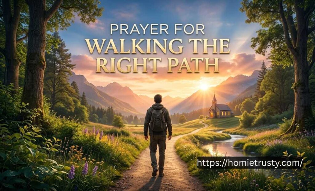 PRAYER FOR WALKING THE RIGHT PATH