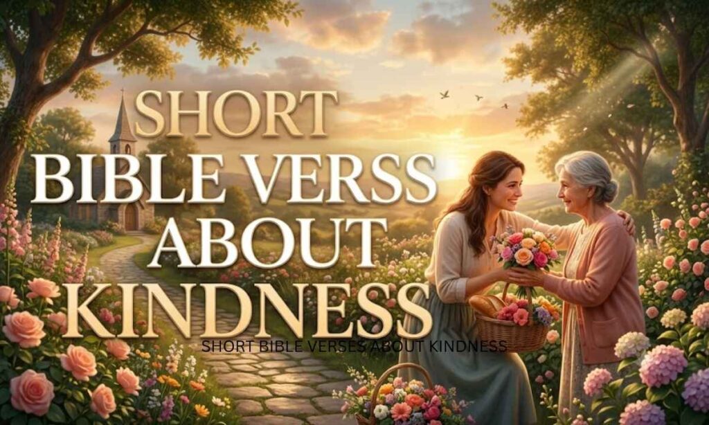 SHORT BIBLE VERSES ABOUT KINDNESS