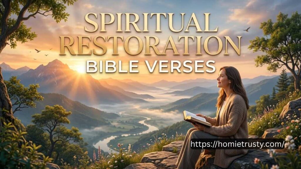 SPIRITUAL RESTORATION BIBLE VERSES