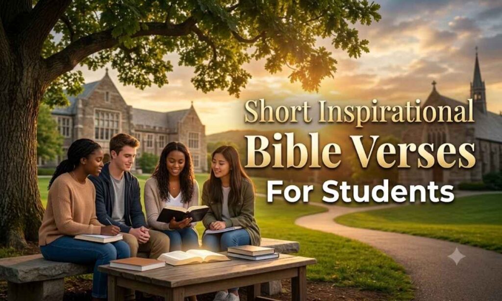 Short Inspirational Bible Verses For Students