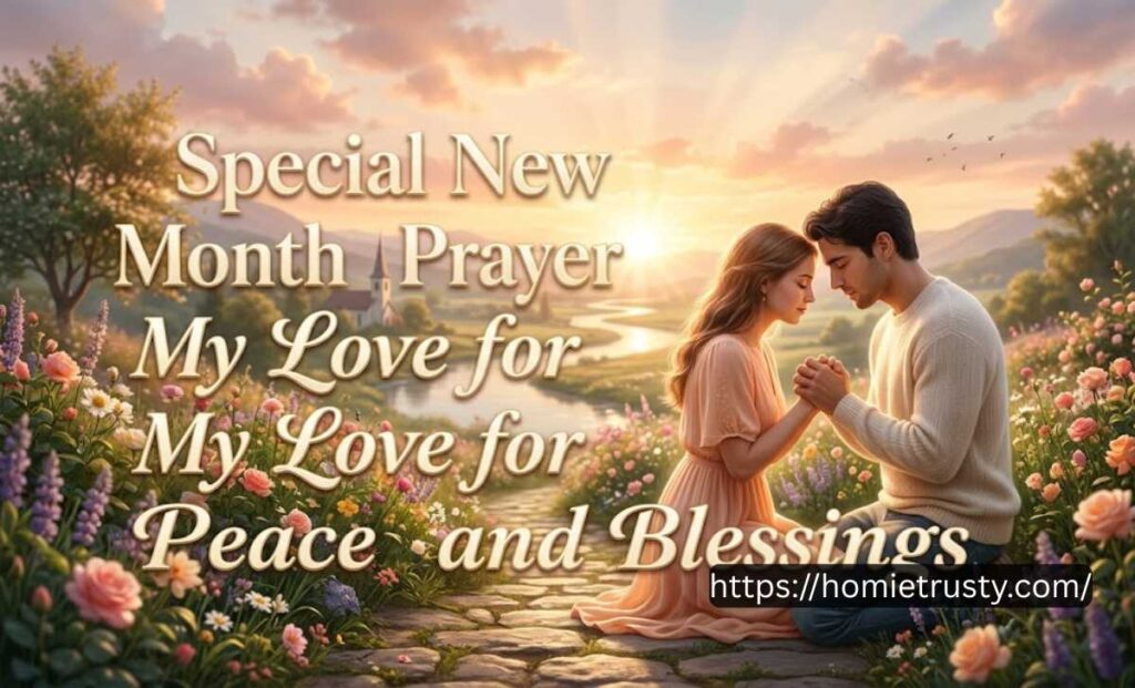 Special New Month Prayer My Love for Peace and Blessings