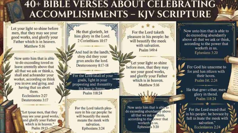 40+Bible Verses About Celebrating Accomplishments – KJV Scripture