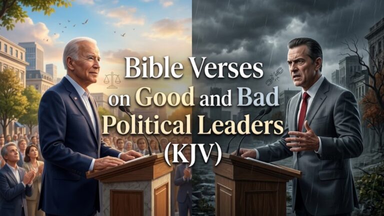 42 Bible Verses on Good and Bad Political Leaders (KJV)