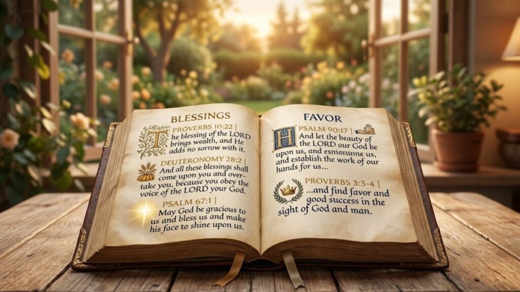 SCRIPTURES ON BLESSINGS AND FAVOR